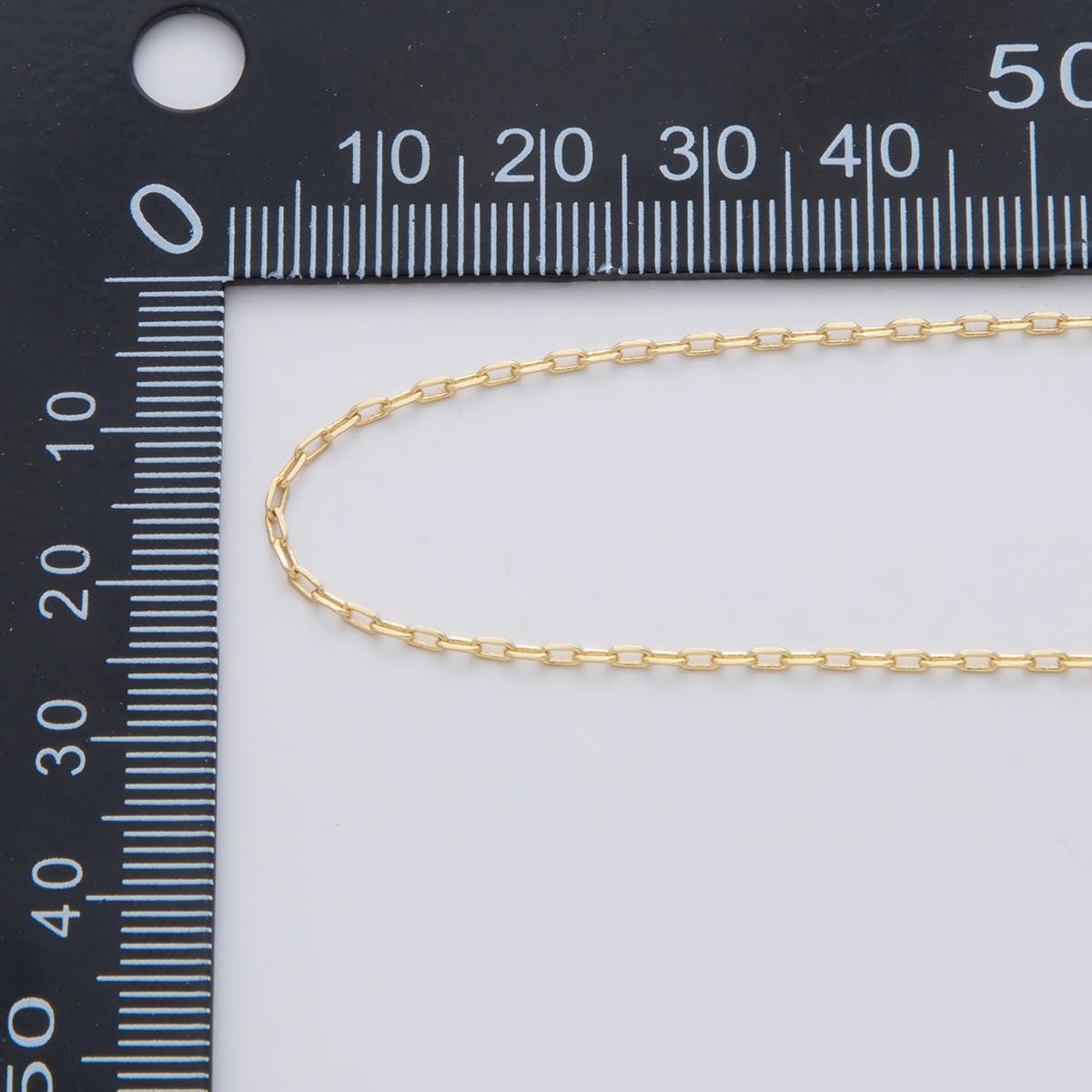 16K Gold Filled 3mm Minimalist Dainty Paperclip Unfinished Chain by Yard | Roll-1562