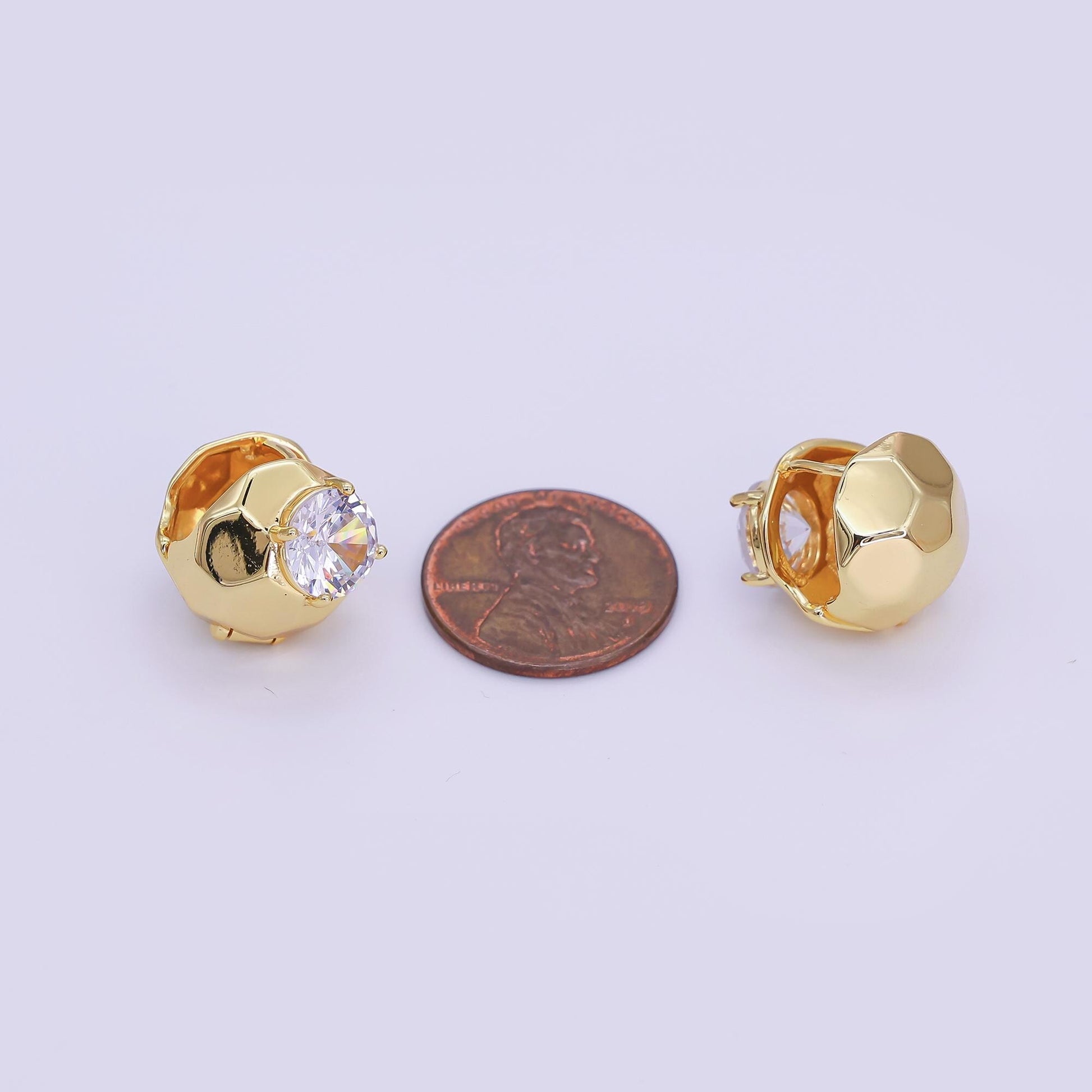 Dainty Micro Pave Evil Eye CZ Stud Earring, Protection Amulet Jewelry Studs for Everyday Wear T-282