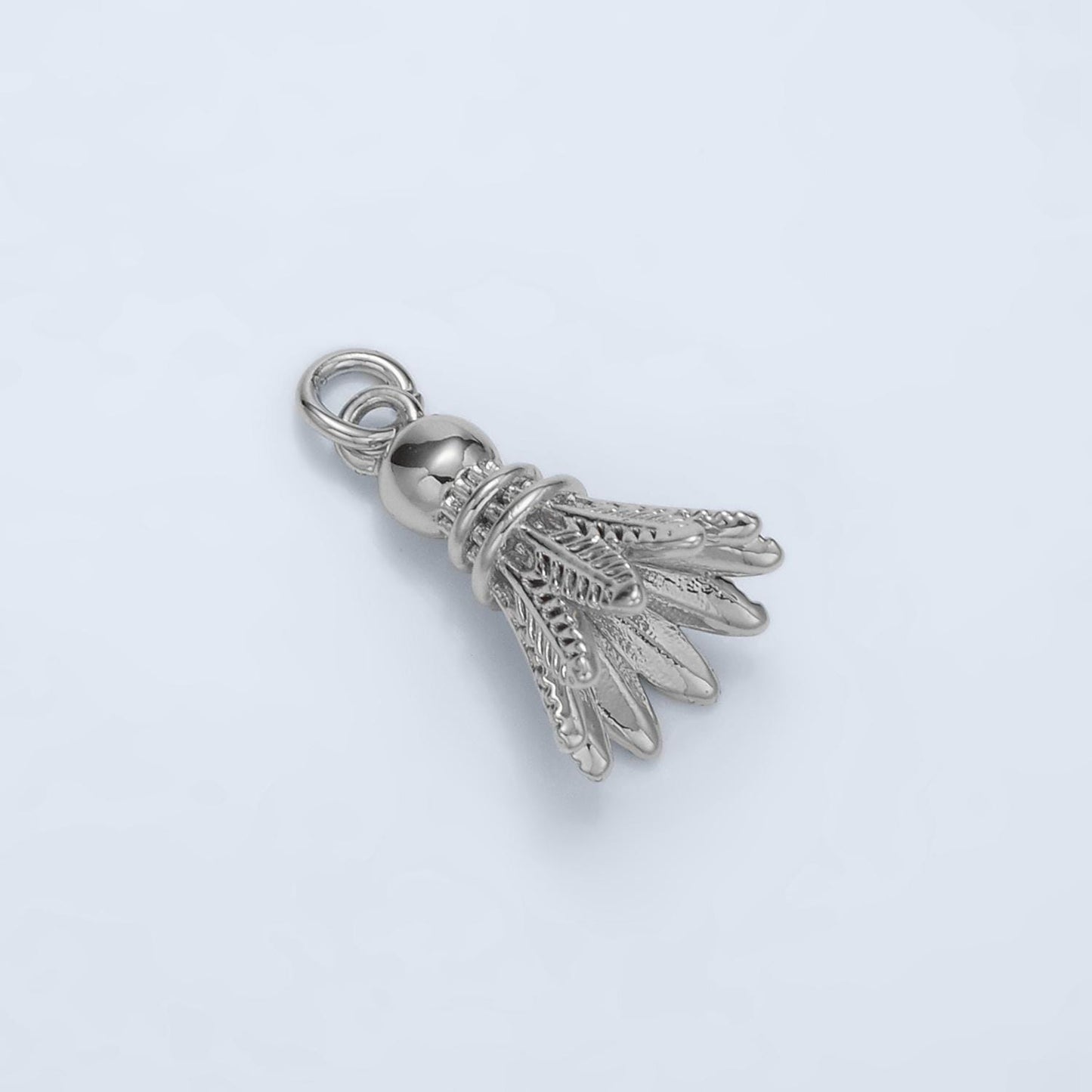 14k gold filled shuttlecock pendant charm for badminton sport jewelry inspired necklace bracelet component | d800