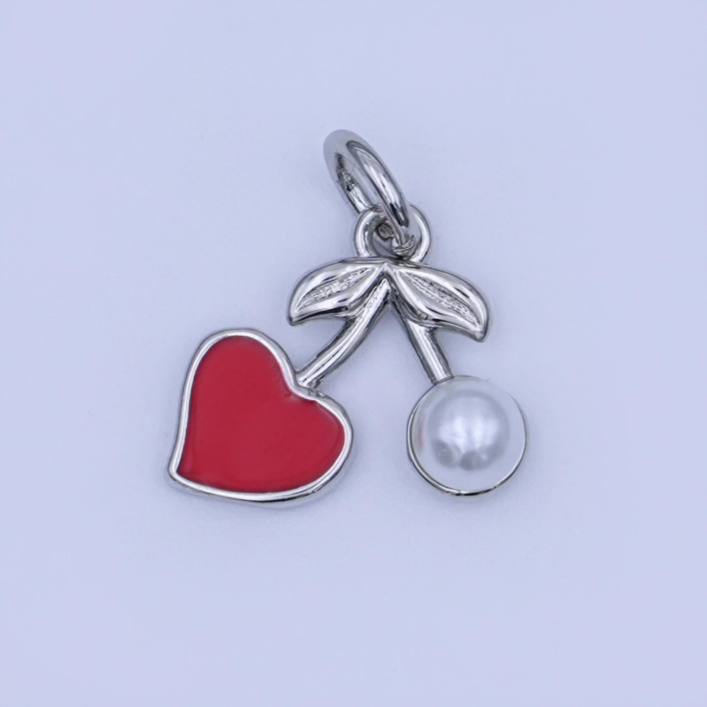 24K Gold Filled 14mm Red Enamel Chili Fresno Charm | X117