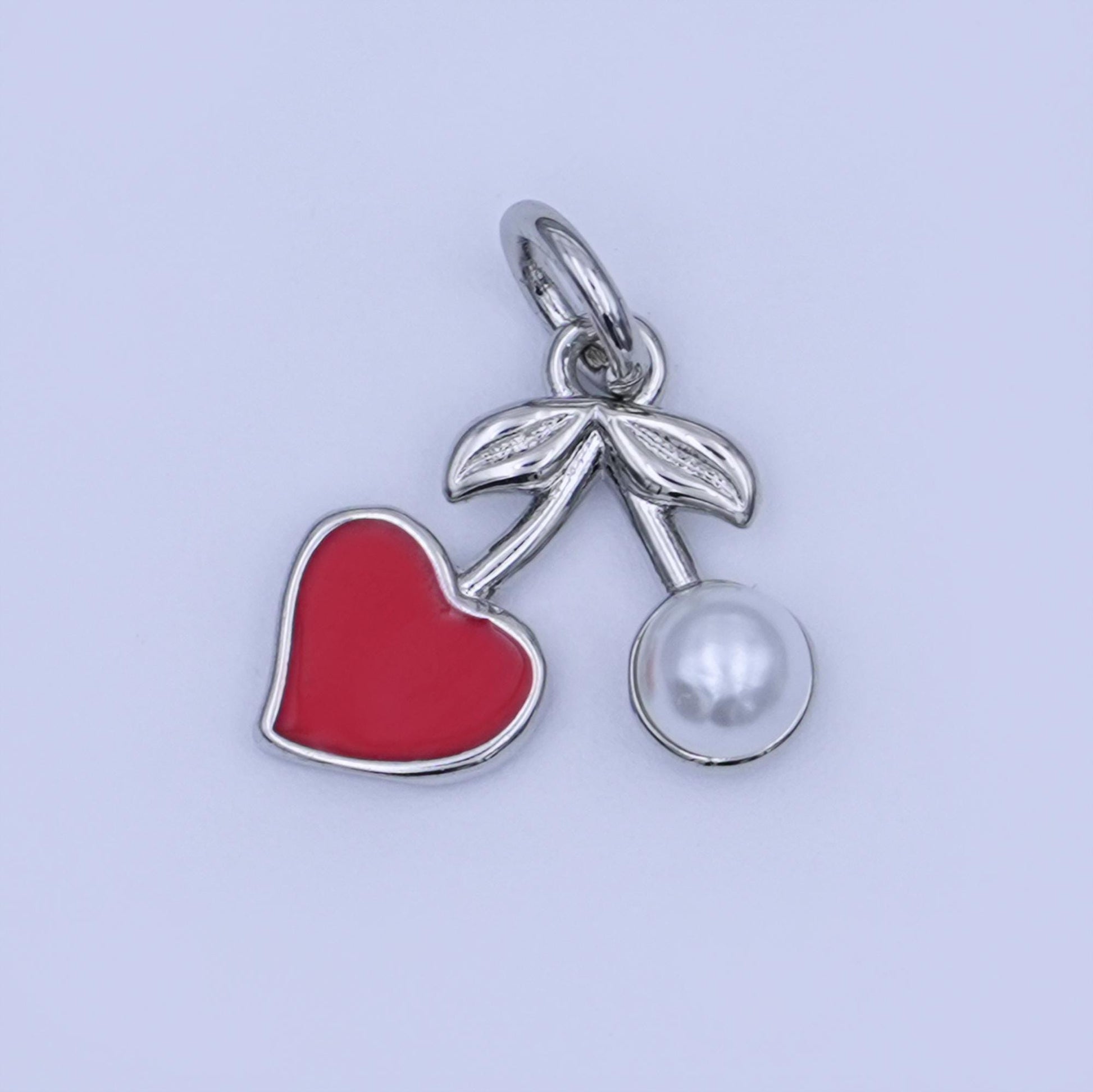 24K Gold Filled 14mm Red Enamel Chili Fresno Charm | X117