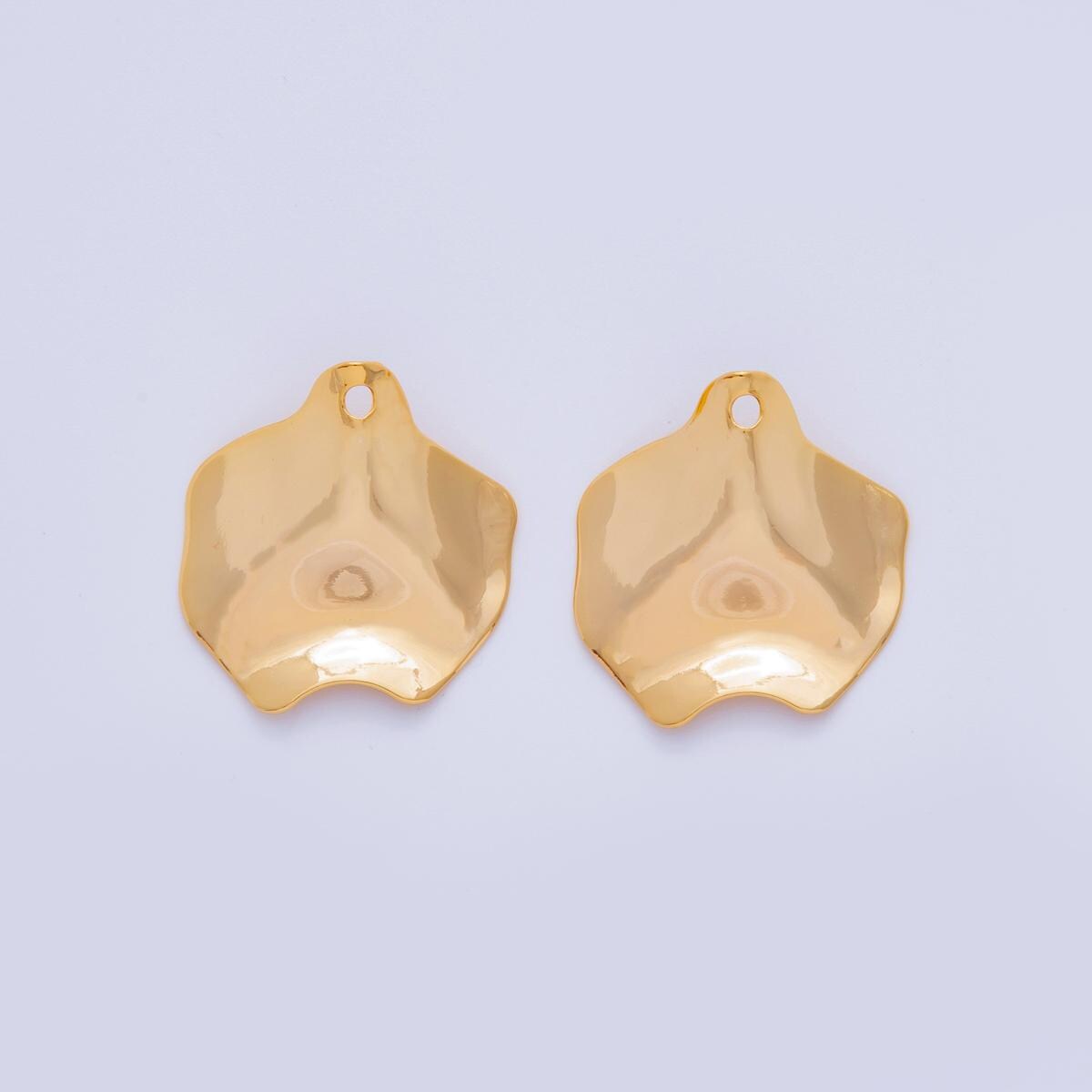 Dainty Gold Molten Abstract Charms Geometric Gold Earring Findings Dangle Charm for Earring Components DIY Jewelry Making Z-1178