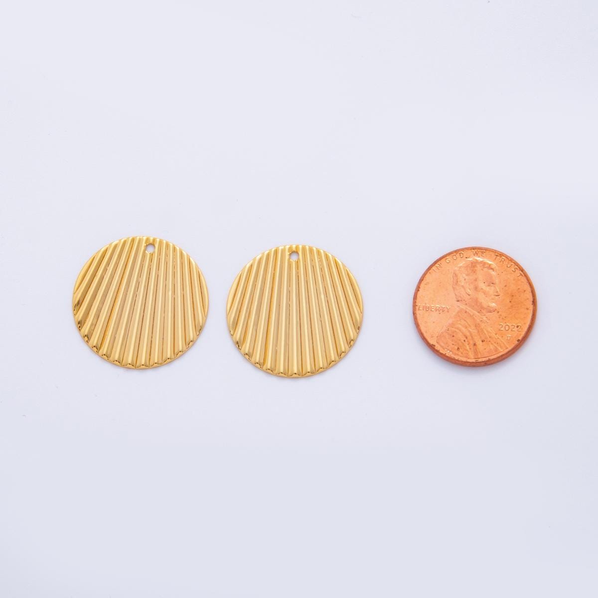 Dainty Gold Molten Sunray Charms Geometric Coin Gold Earring Findings Dangle Charm for Earring Components DIY Jewelry Making Z-1195