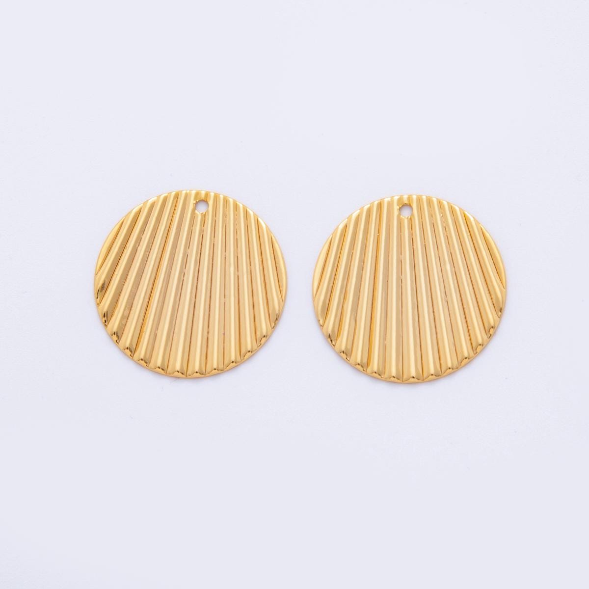 Dainty Gold Molten Sunray Charms Geometric Coin Gold Earring Findings Dangle Charm for Earring Components DIY Jewelry Making Z-1195