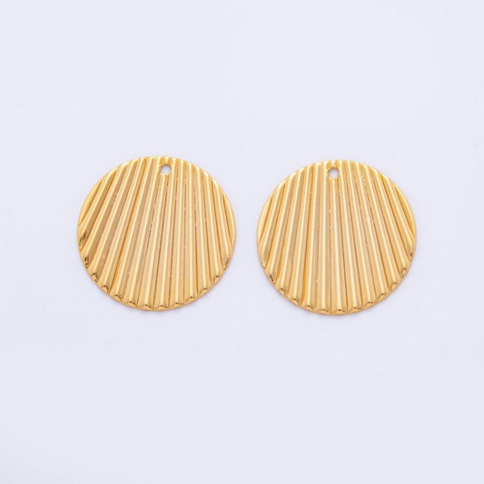 Dainty Gold Molten Sunray Charms Geometric Coin Gold Earring Findings Dangle Charm for Earring Components DIY Jewelry Making Z-1195