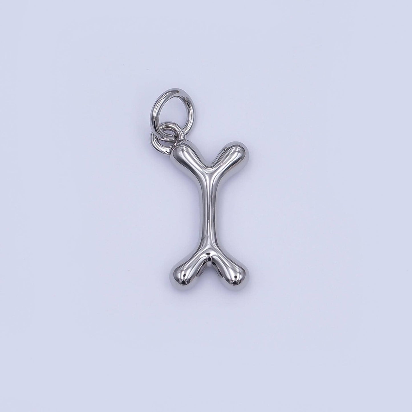 24K Gold Filled Dog Bone Multidimensional 3D Charm in Gold & Silver | AF475