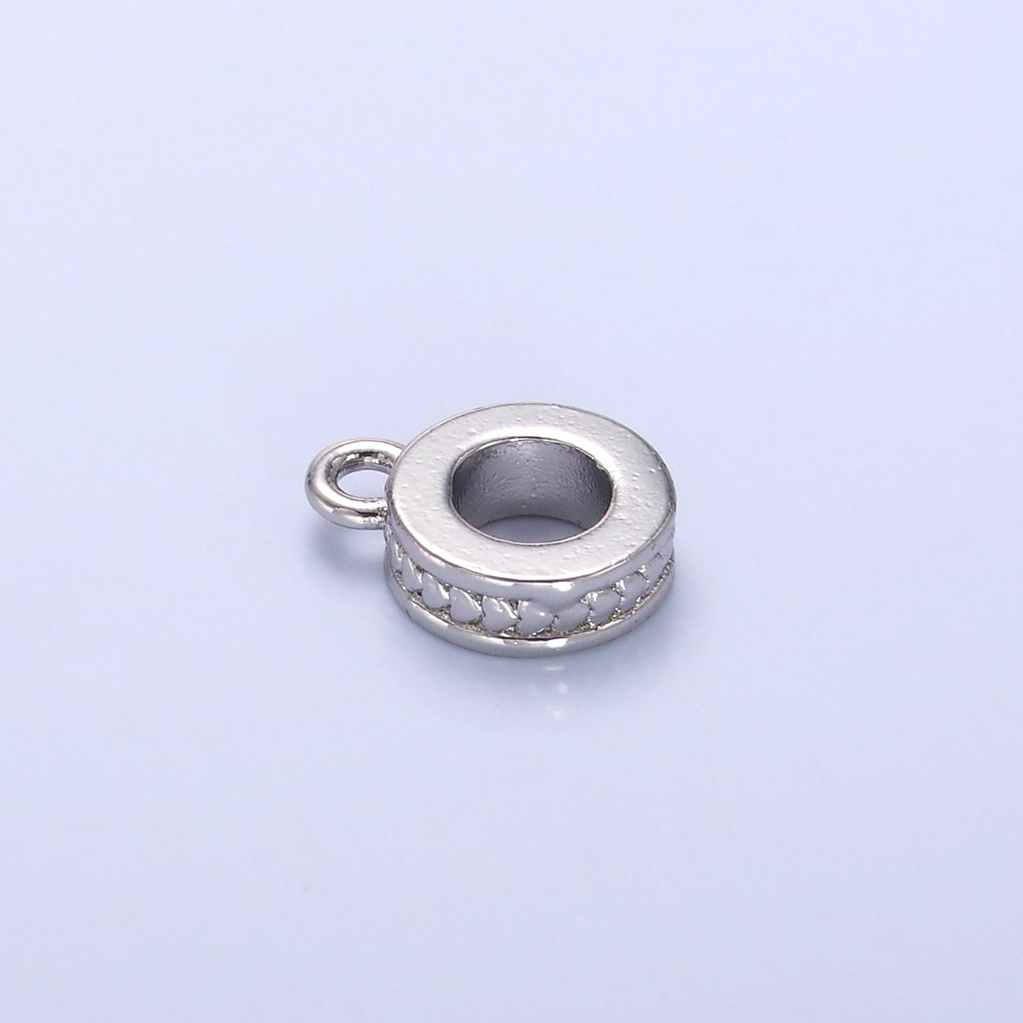24K Gold Filled Heart Lined Rhondelle Drop Bail Finding in Gold & Silver | AF460