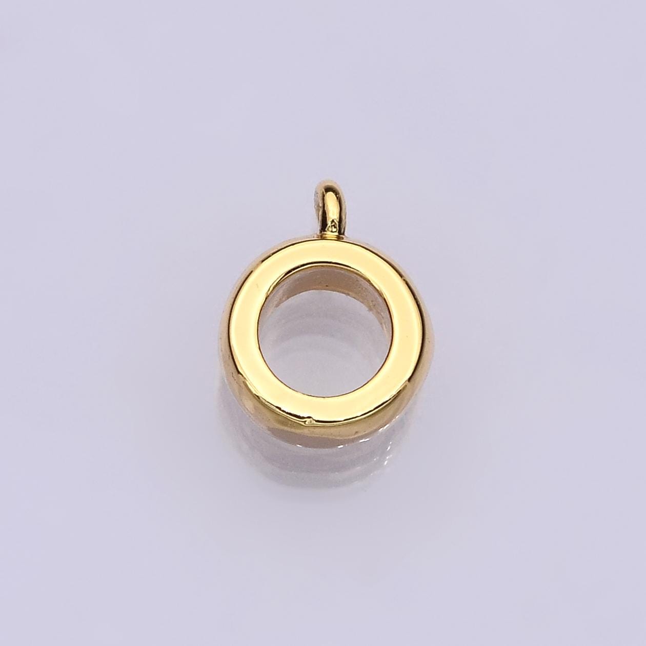 14K Gold Filled Open Round Bezel Charm Finding | Z-1151