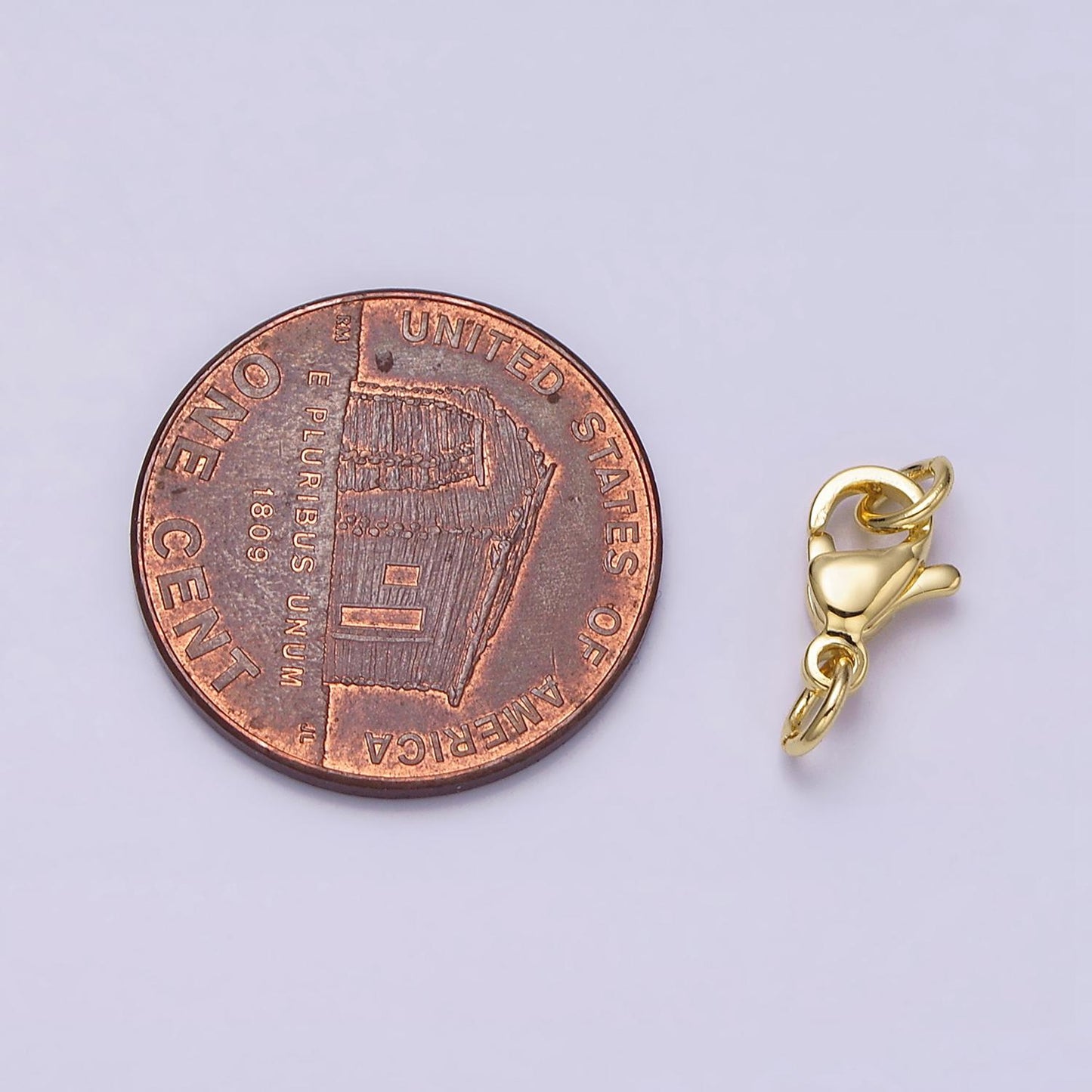 16k gold filled 9mm lobster clasps closure jump ring jewelry supply in gold & silver | z1049 z390