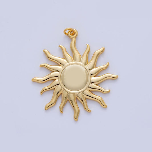 Stainless Steel Celestial Sunburst Minimalist Charm | AF314