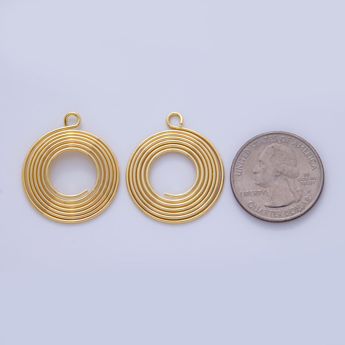 Stainless Steel 30mm Circular Wire Open Round Charm | Z1200