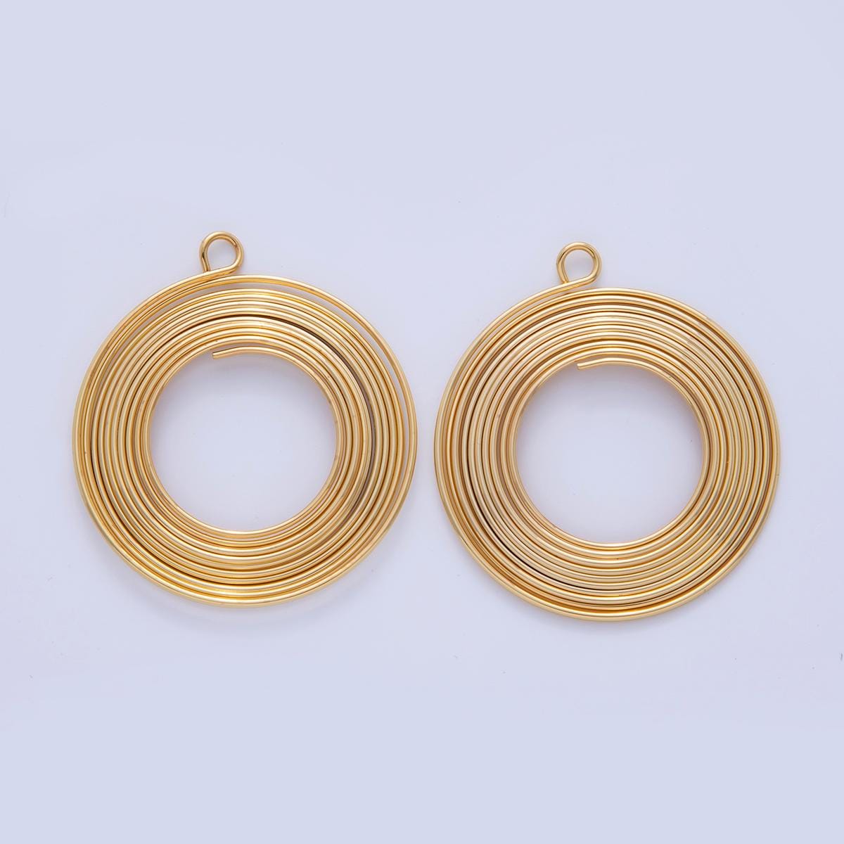 Stainless Steel 50mm Circular Wire Open Round Charm | Z1201