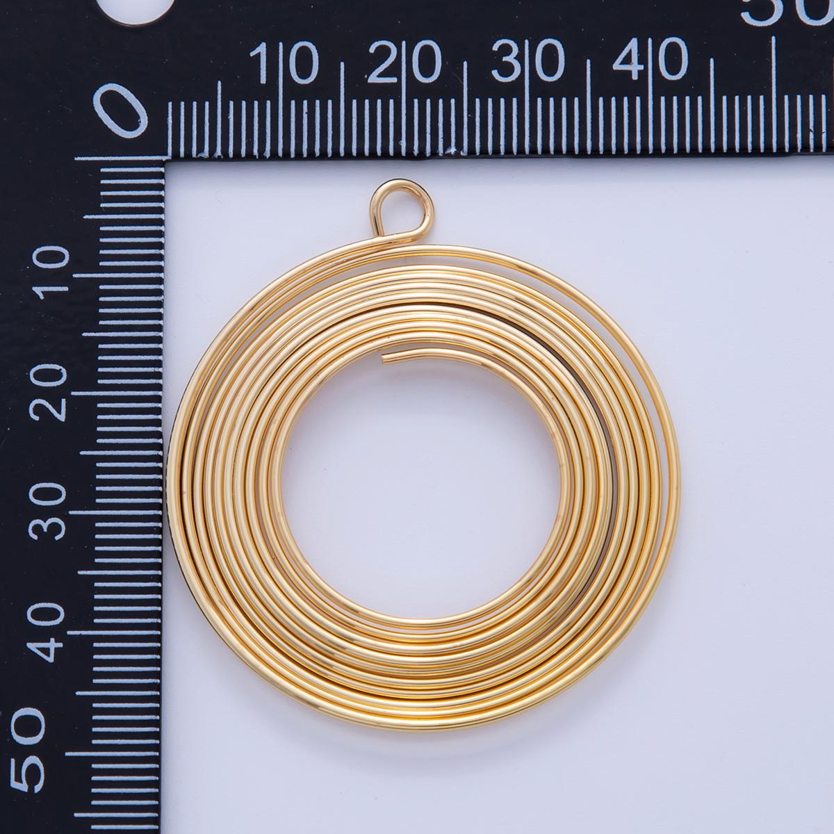 Stainless Steel 50mm Circular Wire Open Round Charm | Z1201