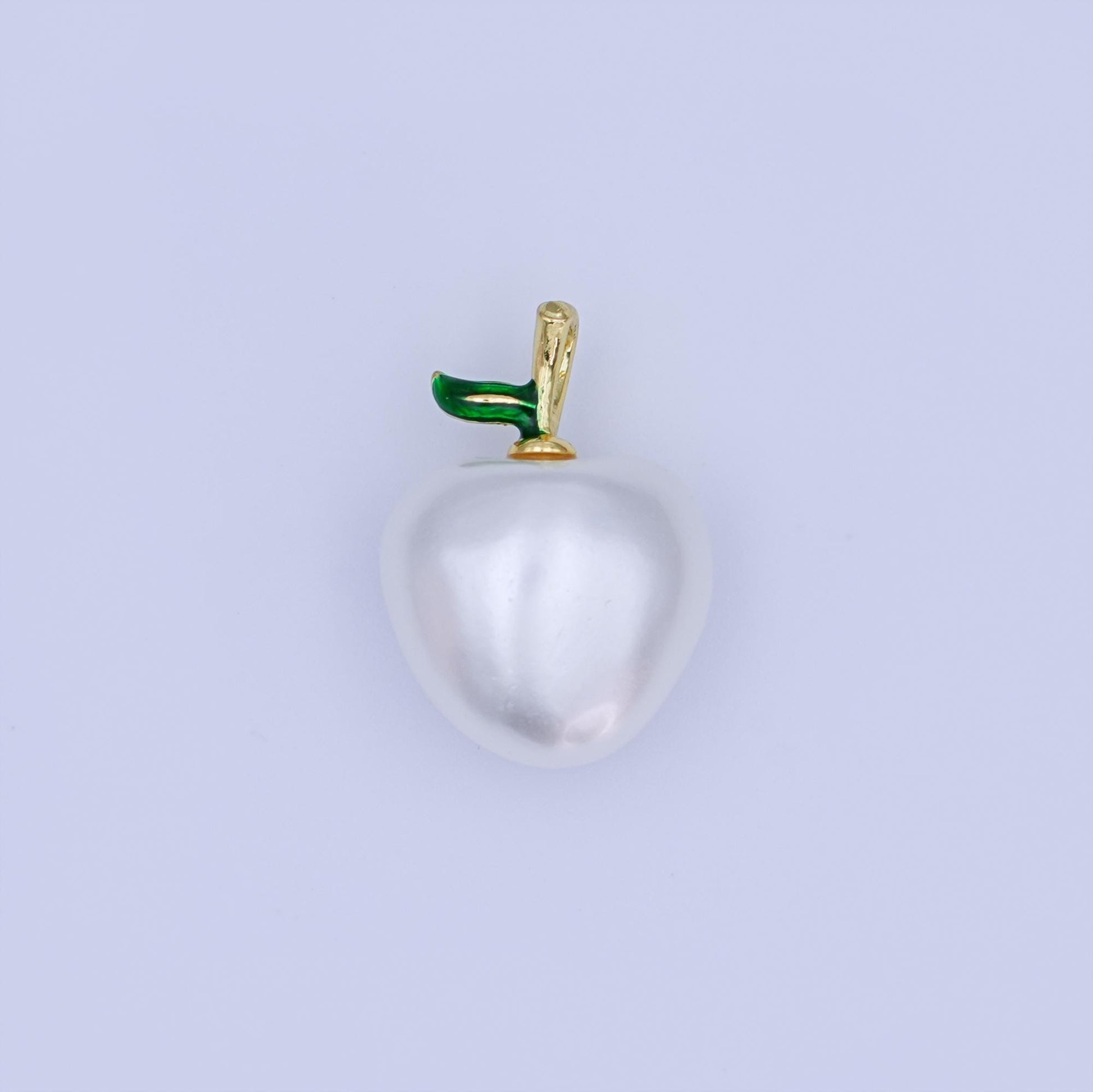 24K Gold Filled Off-White Heart Apple Fruit Pendant | AH425 - AH427