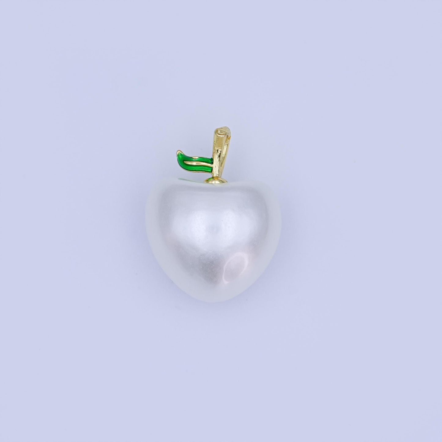 24K Gold Filled Off-White Heart Apple Fruit Pendant | AH425 - AH427