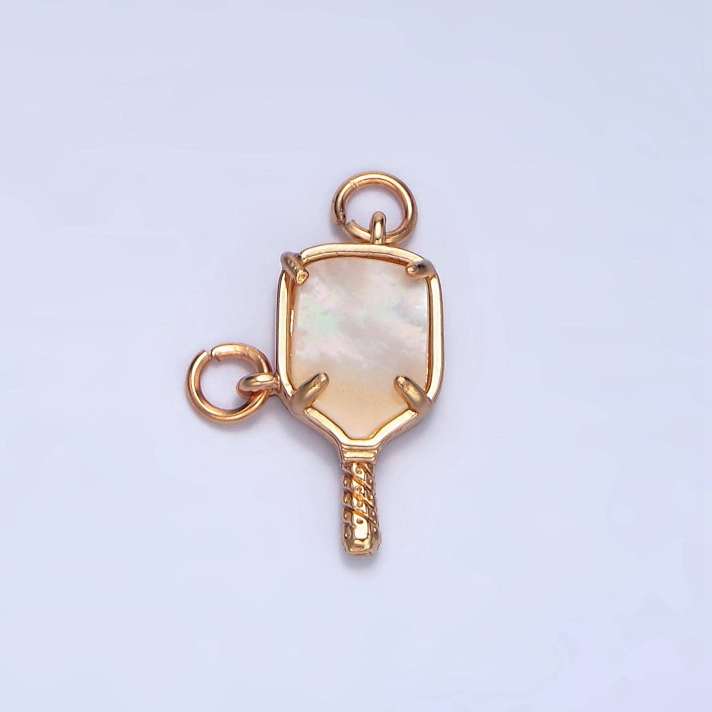 24K Gold Filled Shell Pearl Pickle Ball Sports Connector | F135
