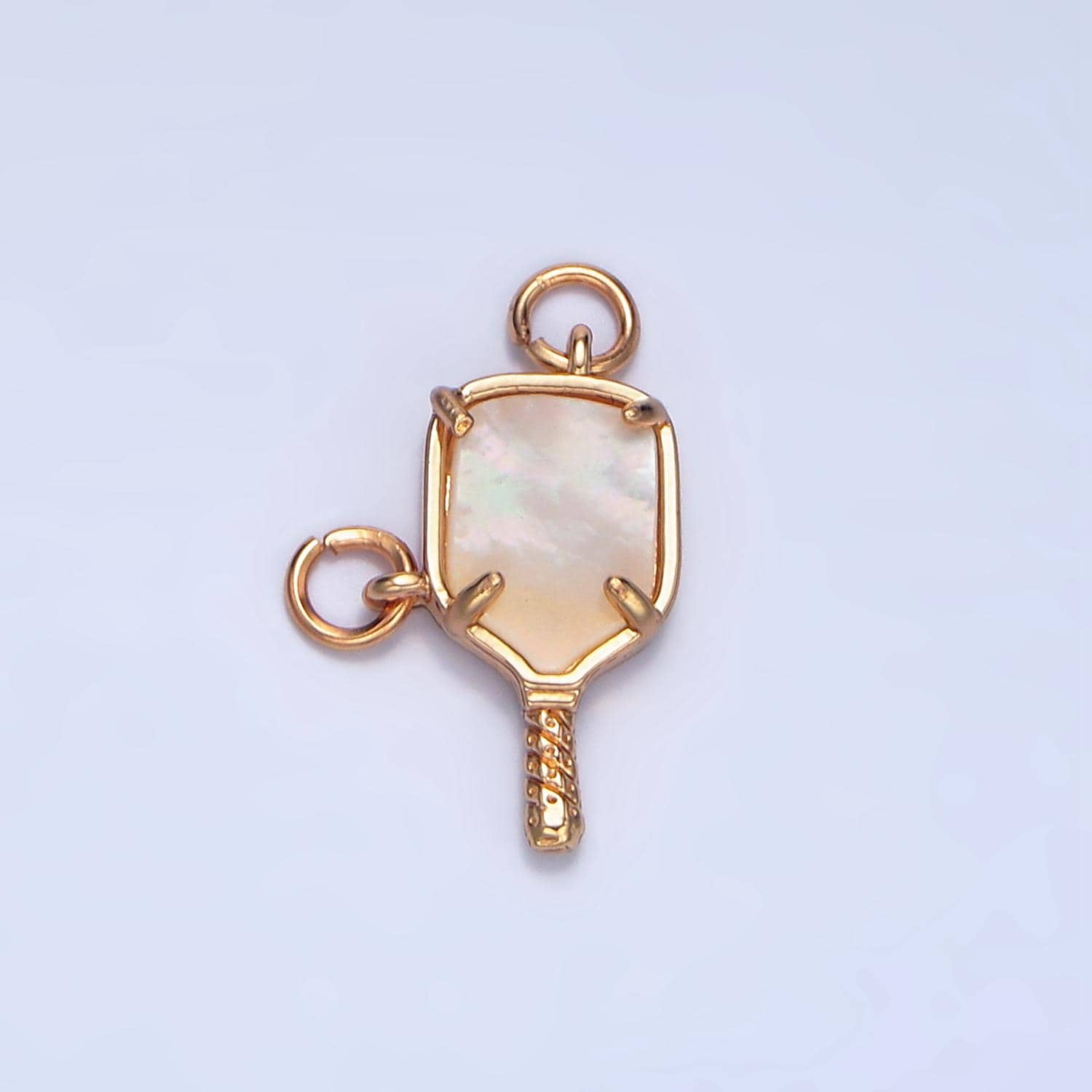 24K Gold Filled Shell Pearl Pickle Ball Sports Connector | F135