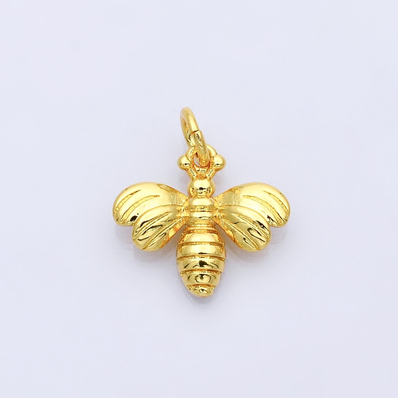 14K Gold Filled Minimalist Bee Insect Charm | D-201