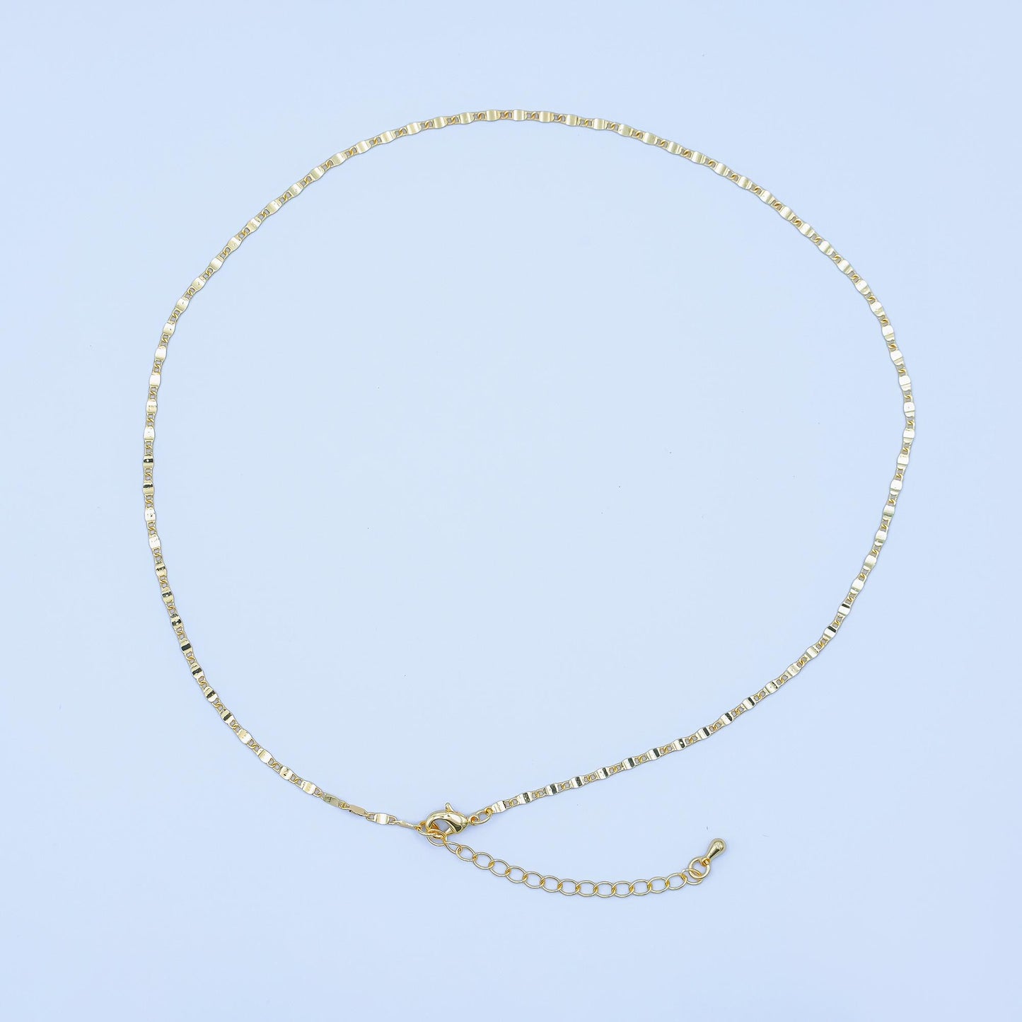 24K Gold Filled 1.8m Minimalist Mariner 16 Inch Chain Necklace | WA-3173
