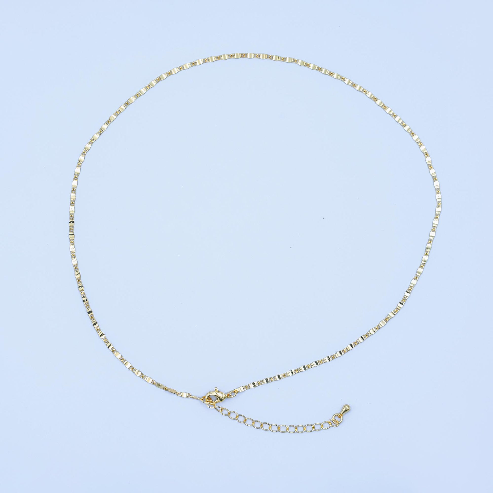 24K Gold Filled 1.8m Minimalist Mariner 16 Inch Chain Necklace | WA-3173