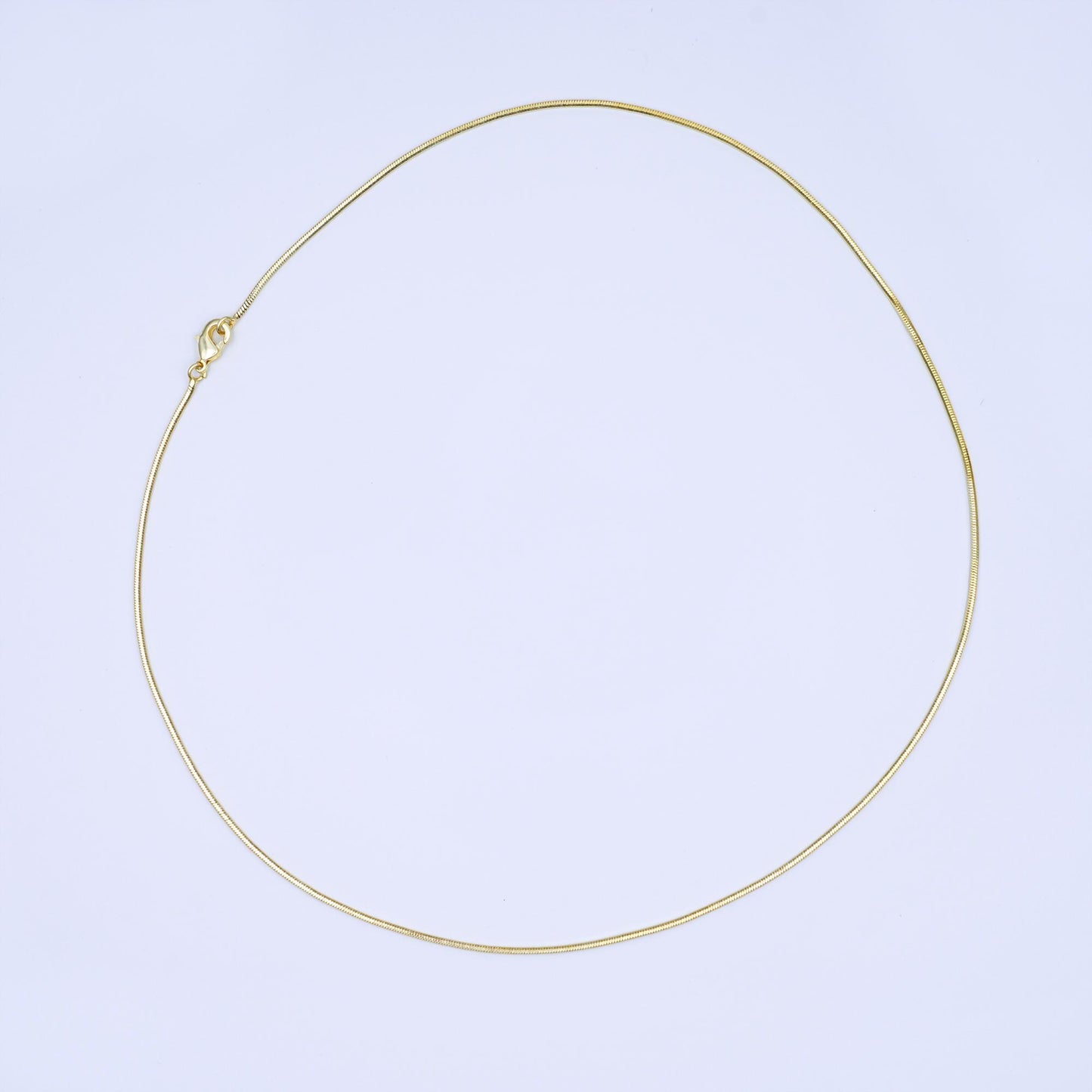 24K Gold Filled 1.2mm Cocoon Snake 19.5 Inch Chain Necklace | WA-3230
