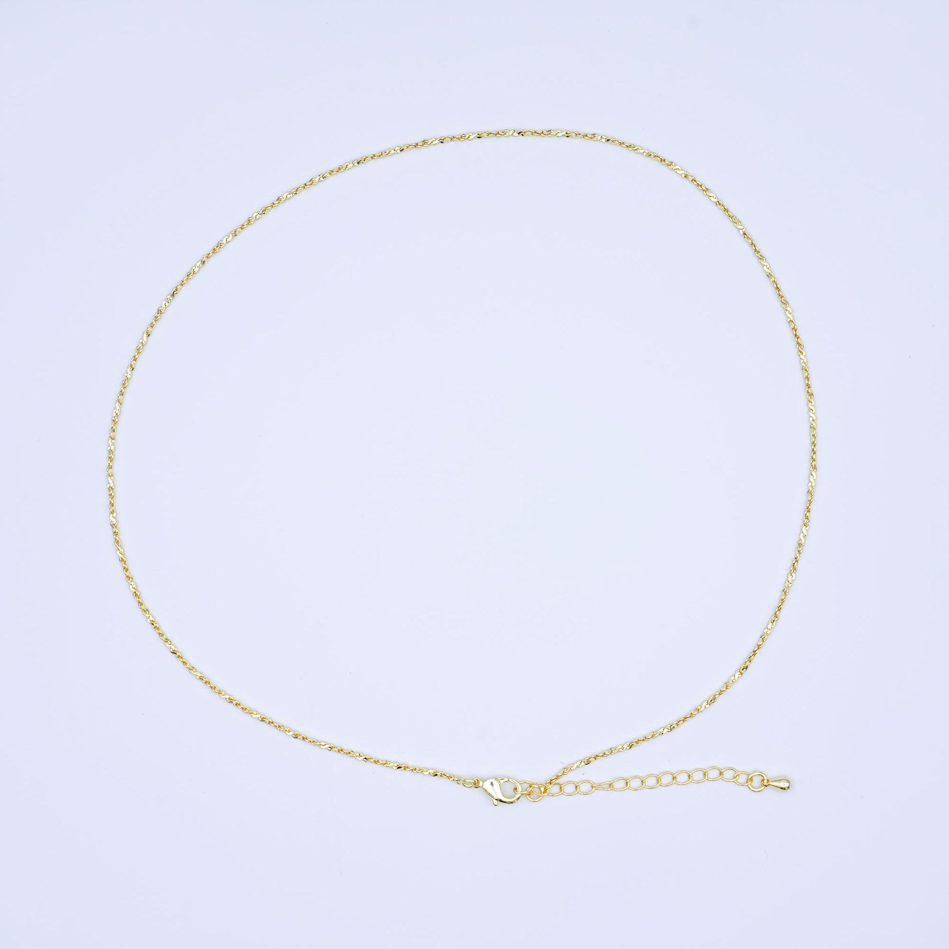24K Gold Filled 1.5mm S-Link 16 Inch Chain Necklace | WA-3226