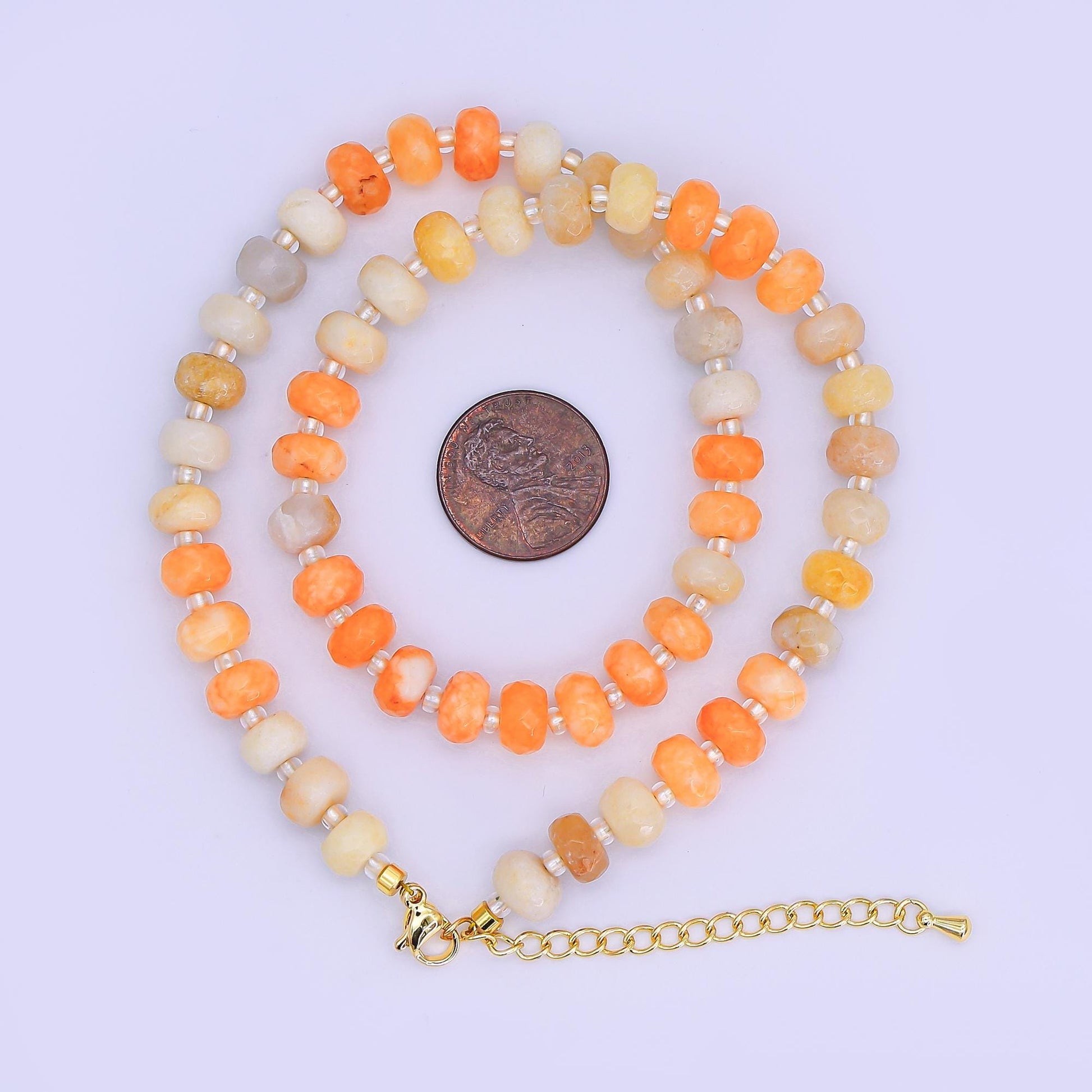 14K Gold Filled Blue Turquoise Natural Gemstone 16 Inch, 18 Inch Necklace | WA-3143 WA-3144