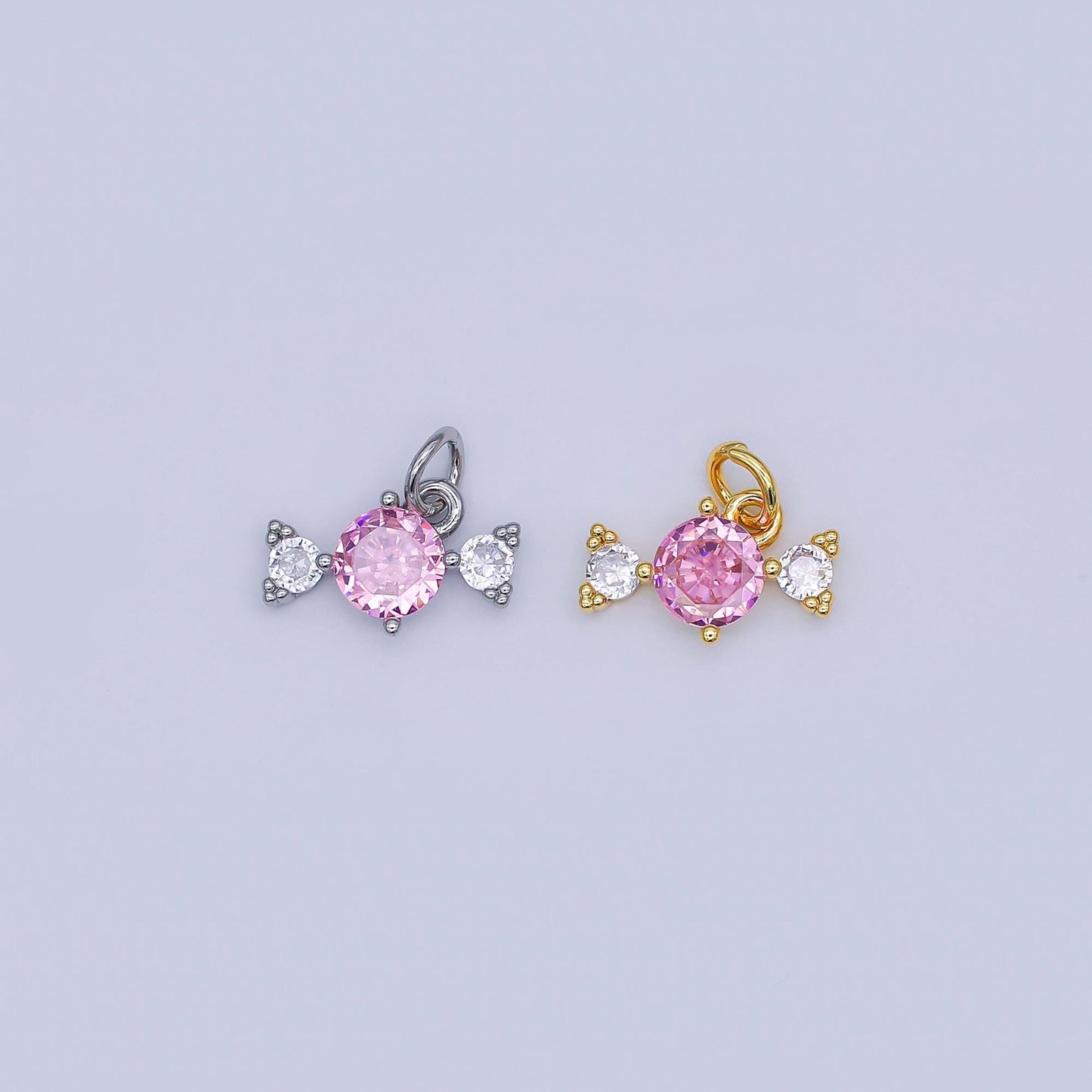 Tiny Cubic candy charm 24k gold filled candy pendant add on foodie jewelry making supplies N-913