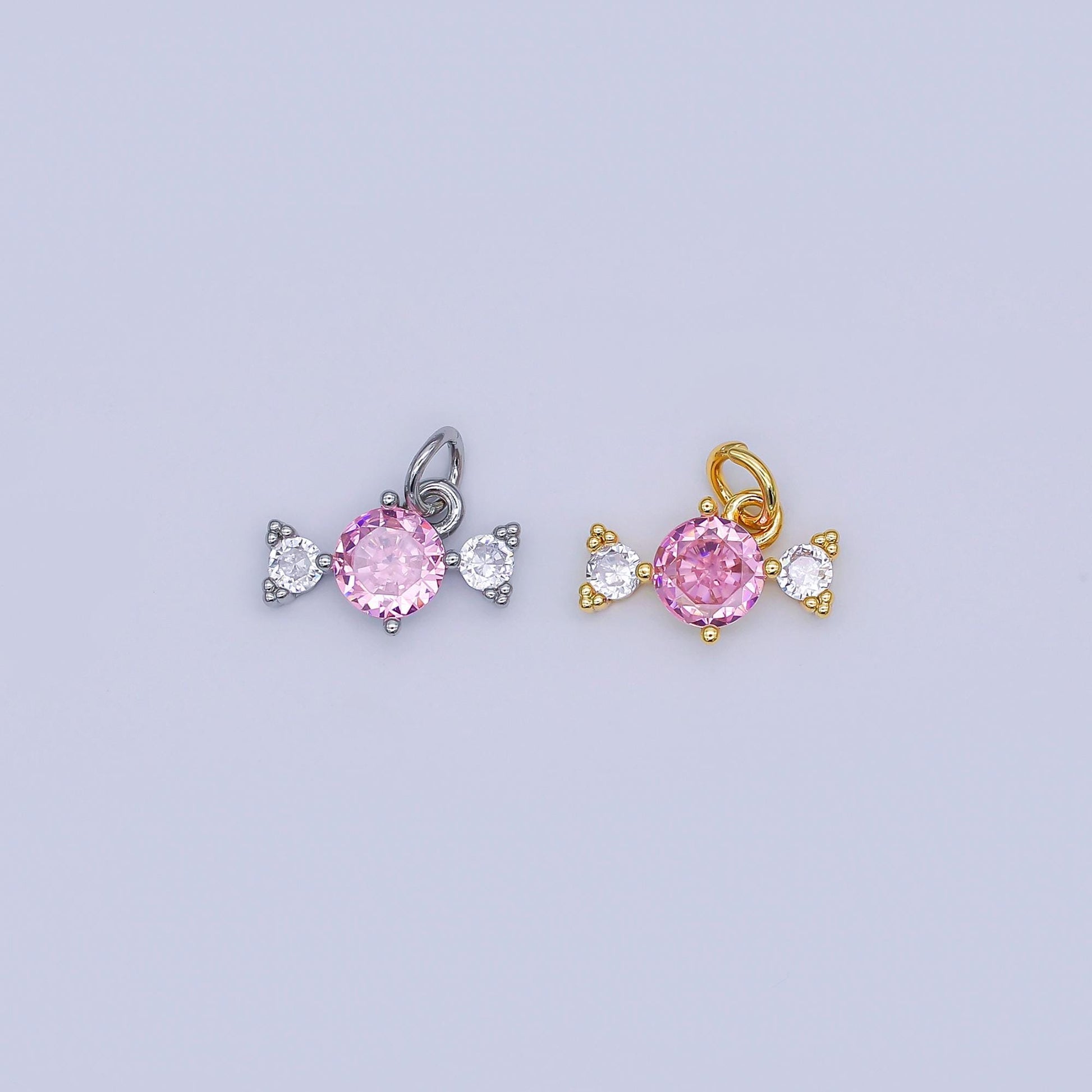 Tiny Cubic candy charm 24k gold filled candy pendant add on foodie jewelry making supplies N-913