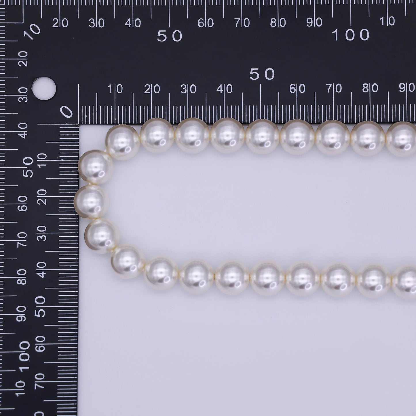 Handcrafted White Shell Pearl Necklace 17 inch + 2 inch extender for Layering minimalist Jewelry Making Supply WA2853
