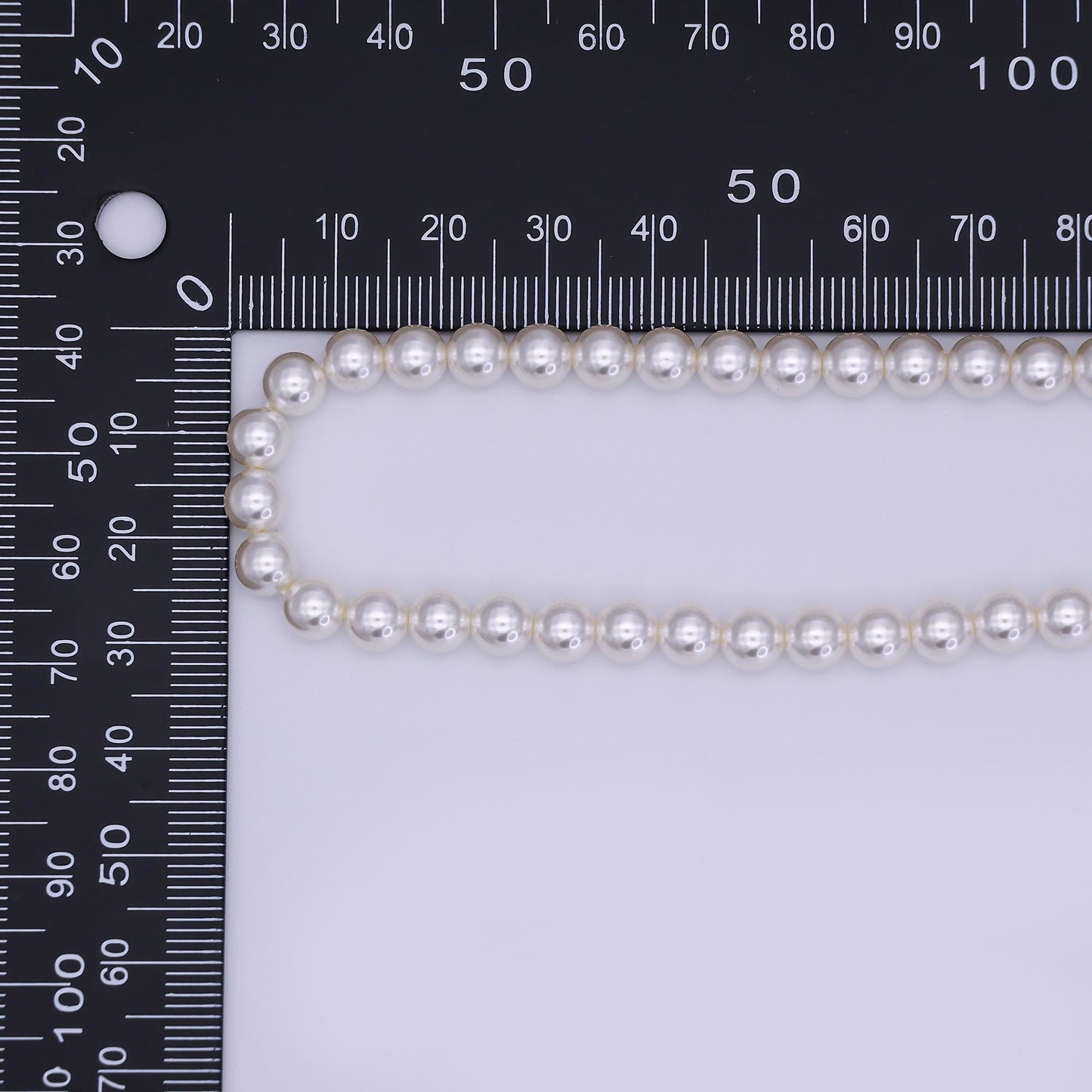 Handcrafted White Shell Pearl Necklace 17 inch + 2 inch extender for Layering minimalist Jewelry Making Supply WA2853