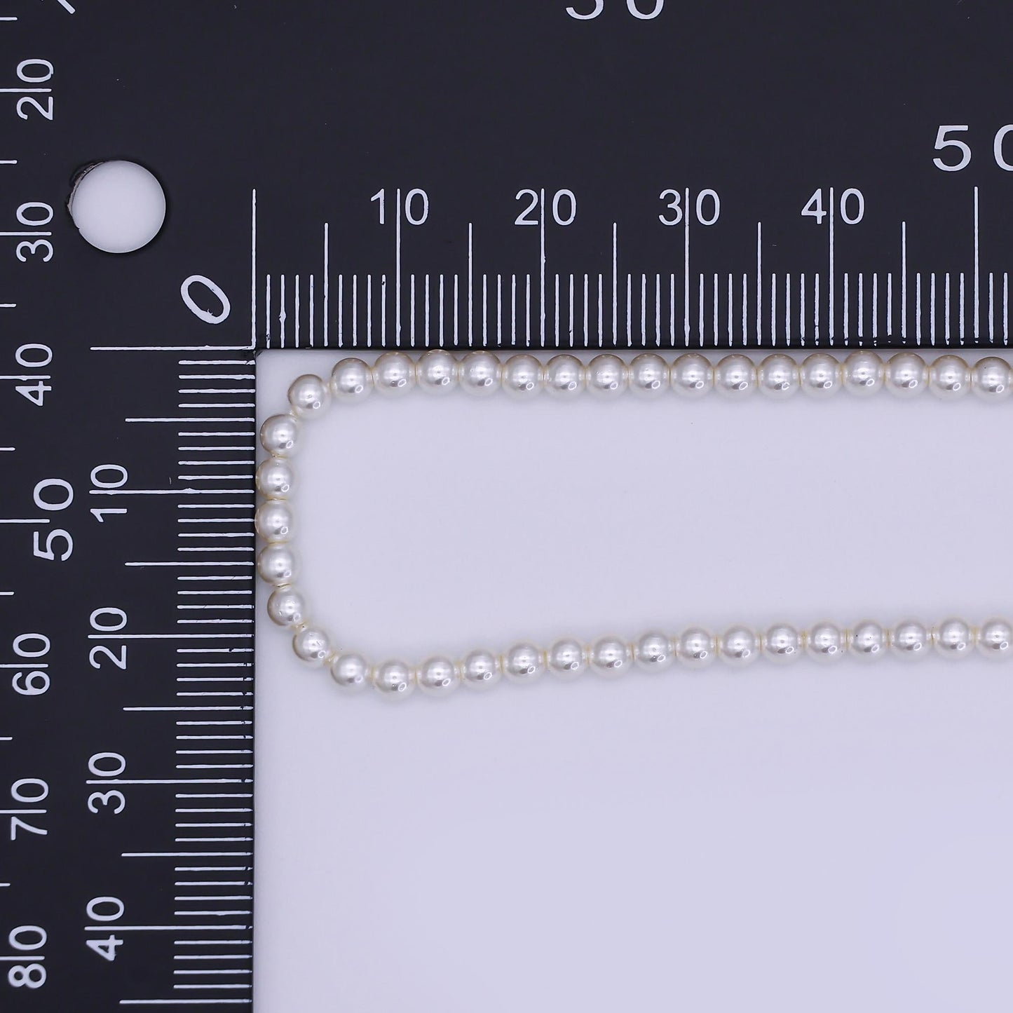 Handcrafted White Shell Pearl Necklace 17 inch + 2 inch extender for Layering minimalist Jewelry Making Supply WA2853