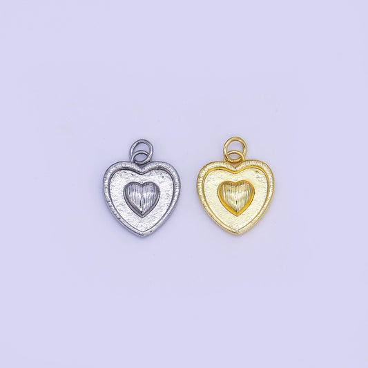 Mini 24K Gold filled heart charm necklace sunburst gold pendant, dainty heart love valentine gift necklace supply AJ-291