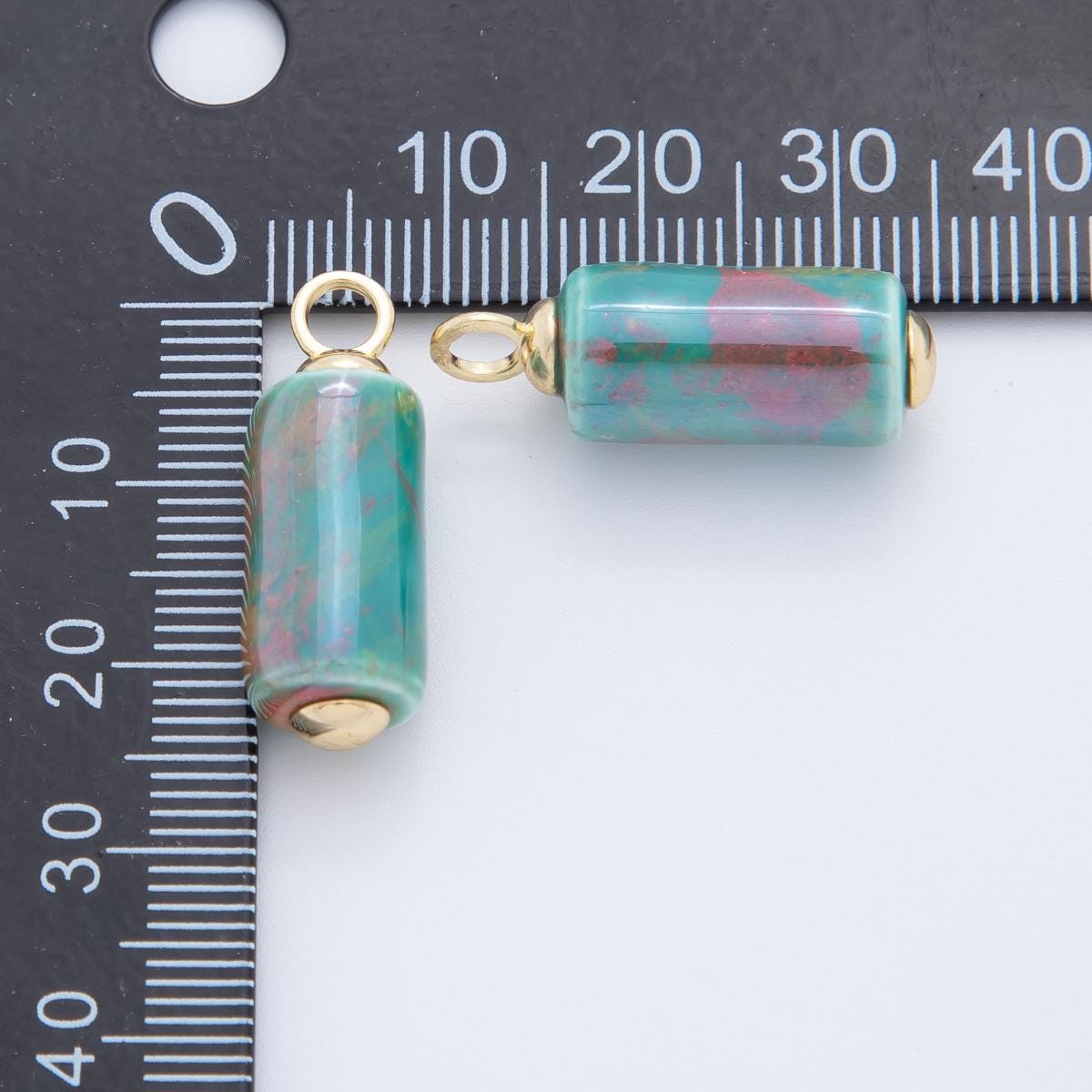 Dainty Ceramic tube cylinder beads Charm Colorful pendant for necklace Bracelet Earring Charm AF-698
