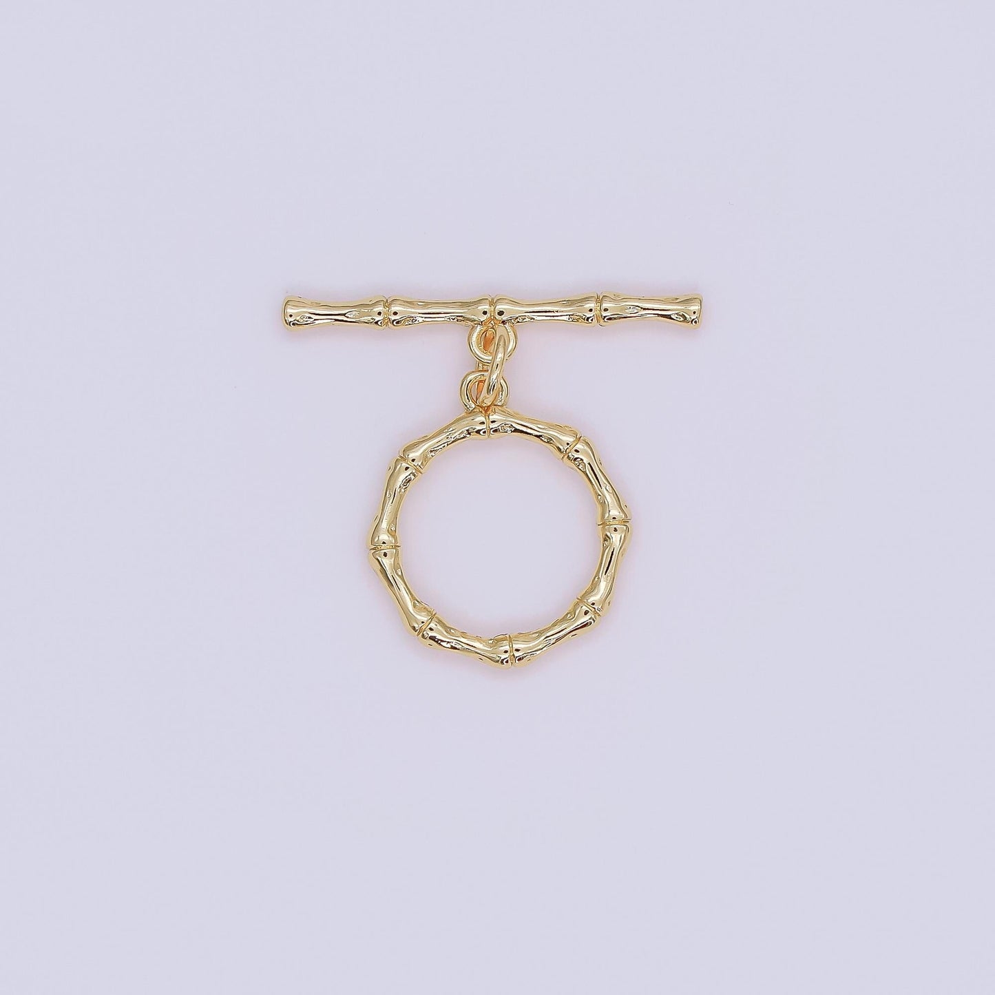 Gold Filled Bamboo Toggle Clas T-Bar Bamboo Style Closure Minimalist Clasp for Necklace or Bracelet, Jewelry Findings Z-1108