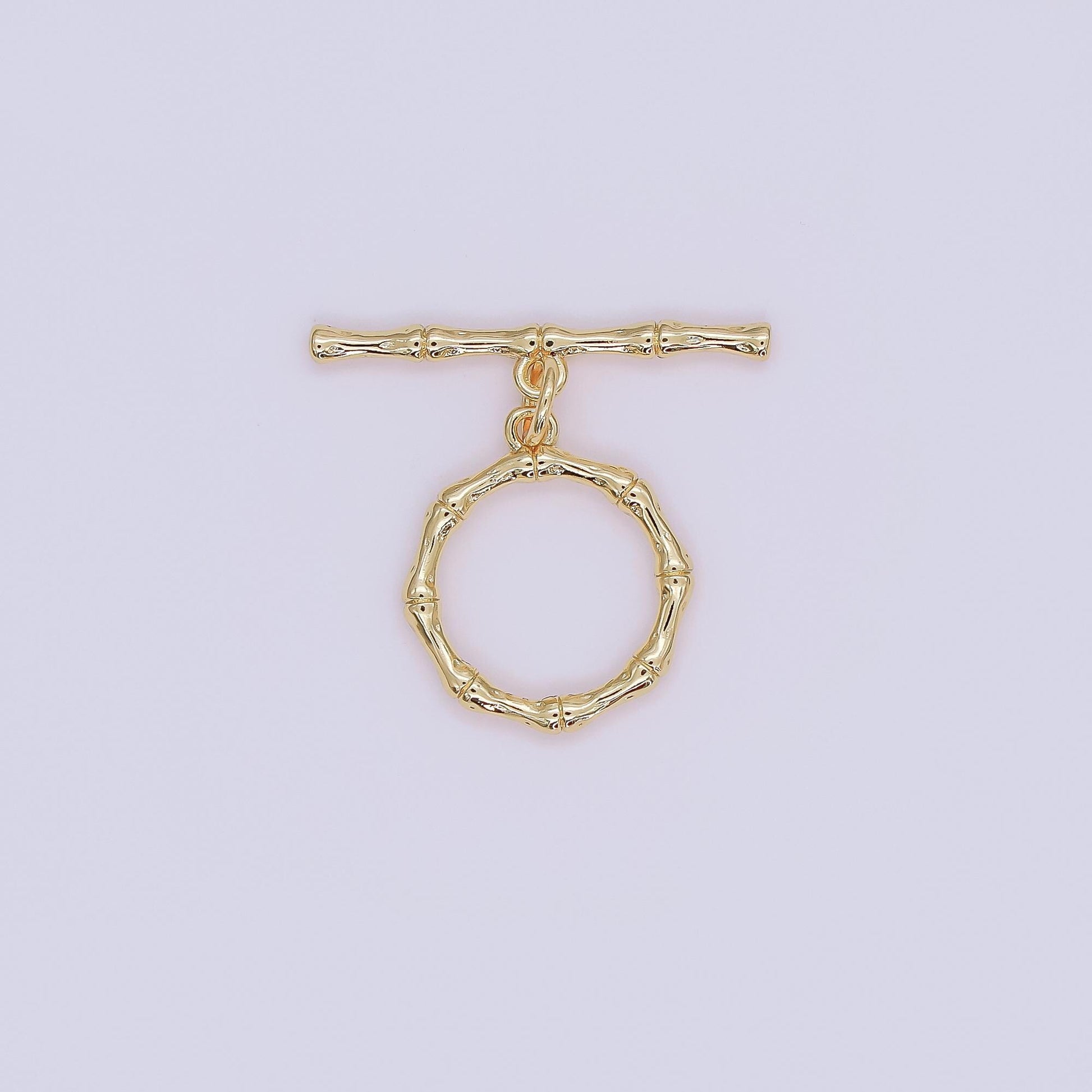 Gold Filled Bamboo Toggle Clas T-Bar Bamboo Style Closure Minimalist Clasp for Necklace or Bracelet, Jewelry Findings Z-1108