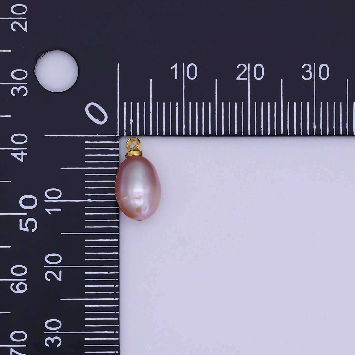Beautiful mauve pink / purple oval pear pearl charm teardrop genuine freshwater mermaid pearls pendant P-1766