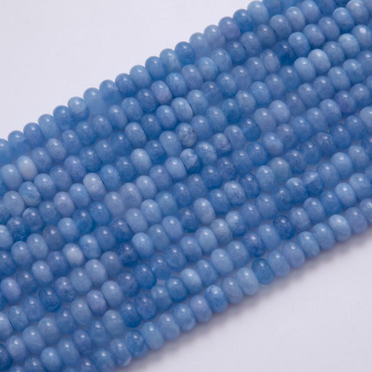 8mm Blue Kyanite Natural Gemstone Bead Strand | WA-036