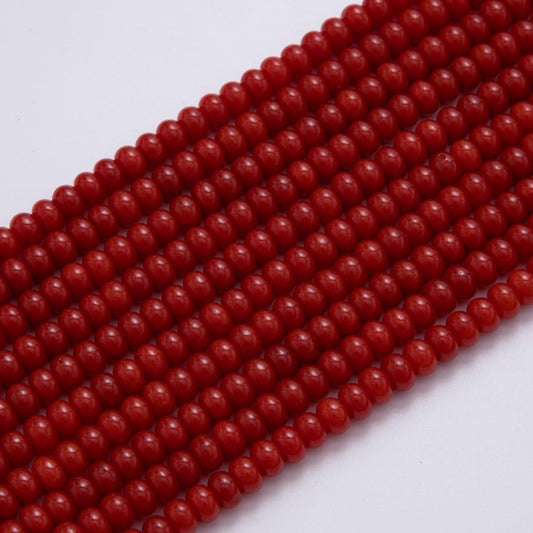 8mm Red Carnelian Natural Gemstone Bead Strand Finding | WA-381