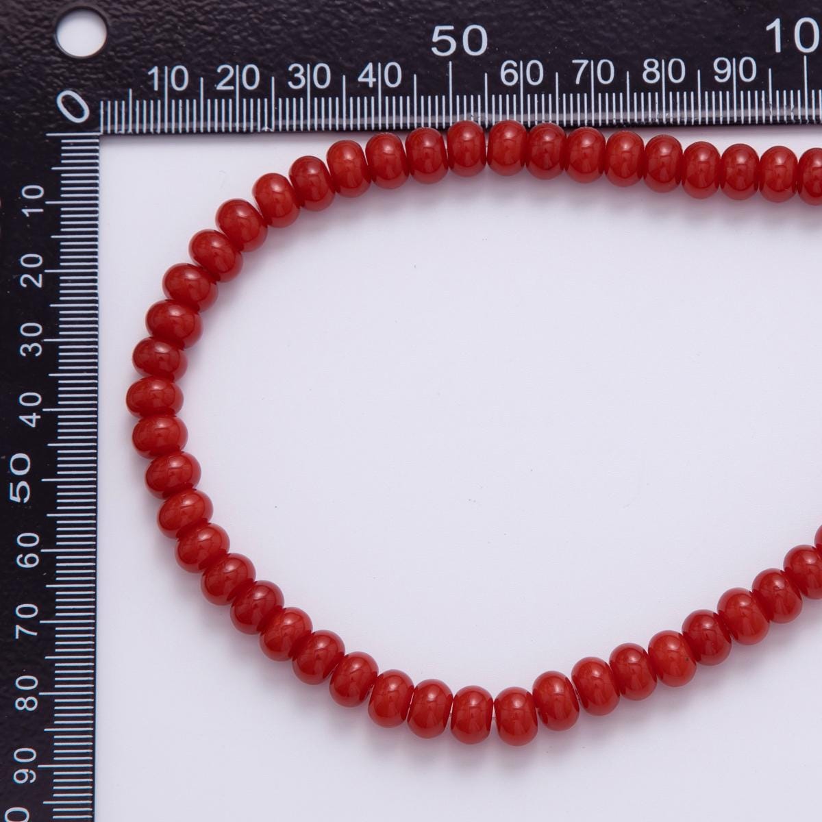 8mm Red Carnelian Natural Gemstone Bead Strand Finding | WA-381