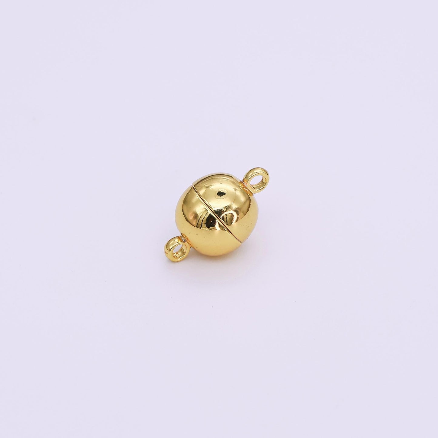 24K Gold Filled magnetic jewelry clasp gold Ball clasp dainty tube style clasp for jewelry making findings Z-1107