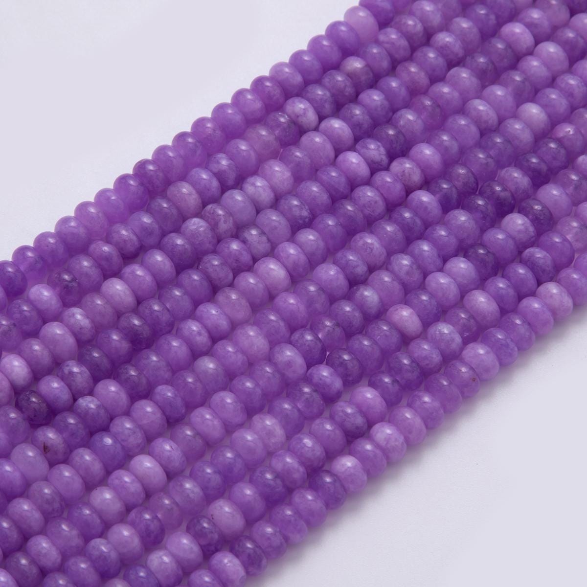 8mm Dark Purple Amethyst Natural Gemstone Bead Strand Finding | WA-563