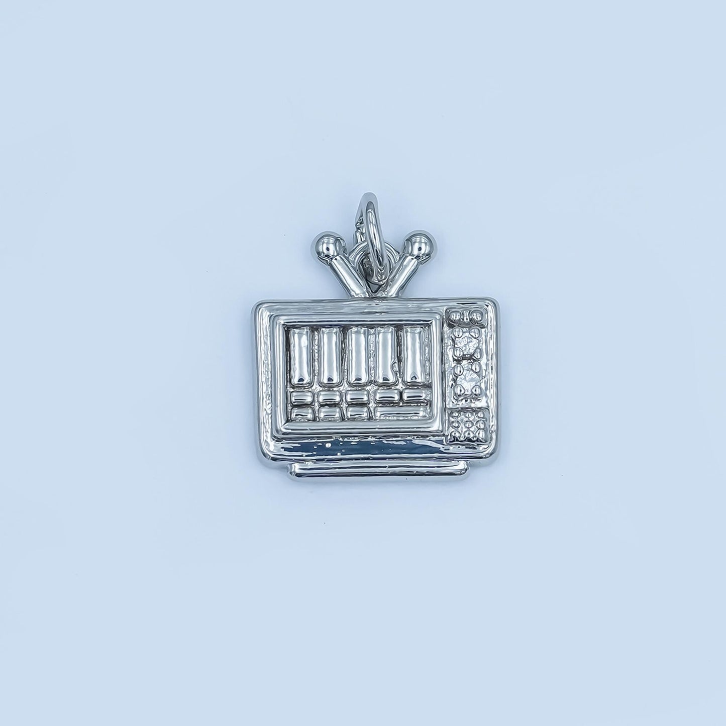 24k gold filled tv charm pendant retro Television charm necklace gift idea gold charm for bracelet necklace E494
