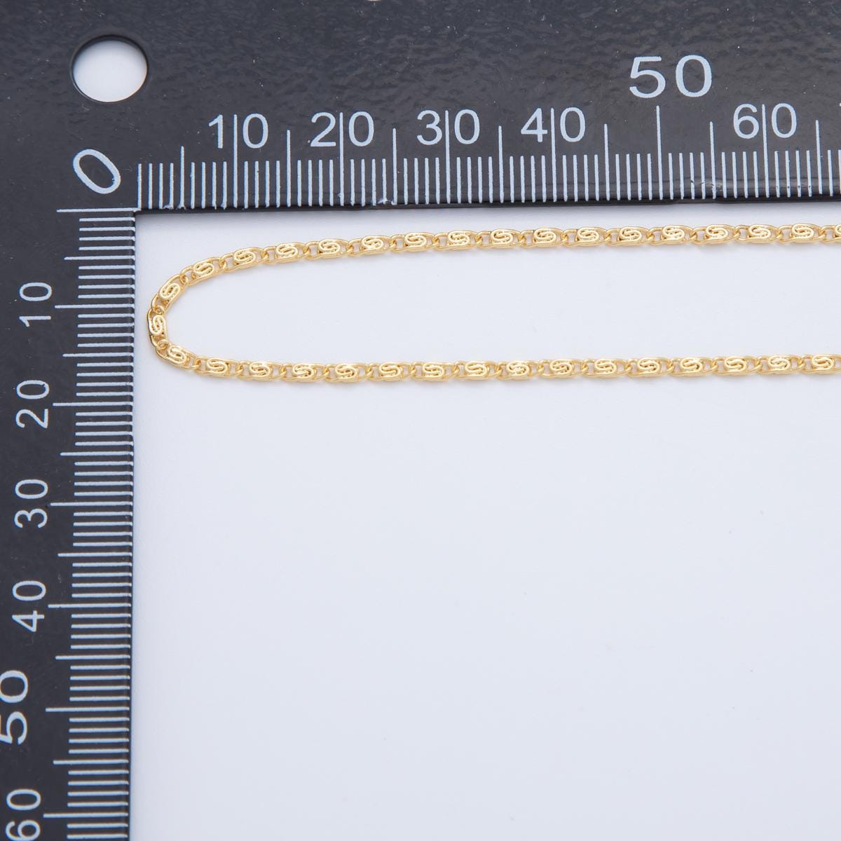 16k Gold Fill 17.5 inch Chain ready to use gold scroll necklace chain, layering dainty necklace, perfect for pendant charm necklace WA-3263