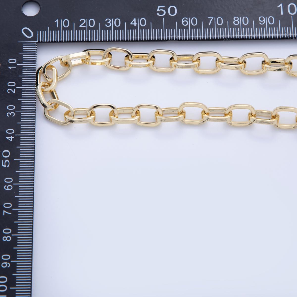 16K Gold Filled Minimalist Cable Unfinished Chain by Yard | Roll-1589