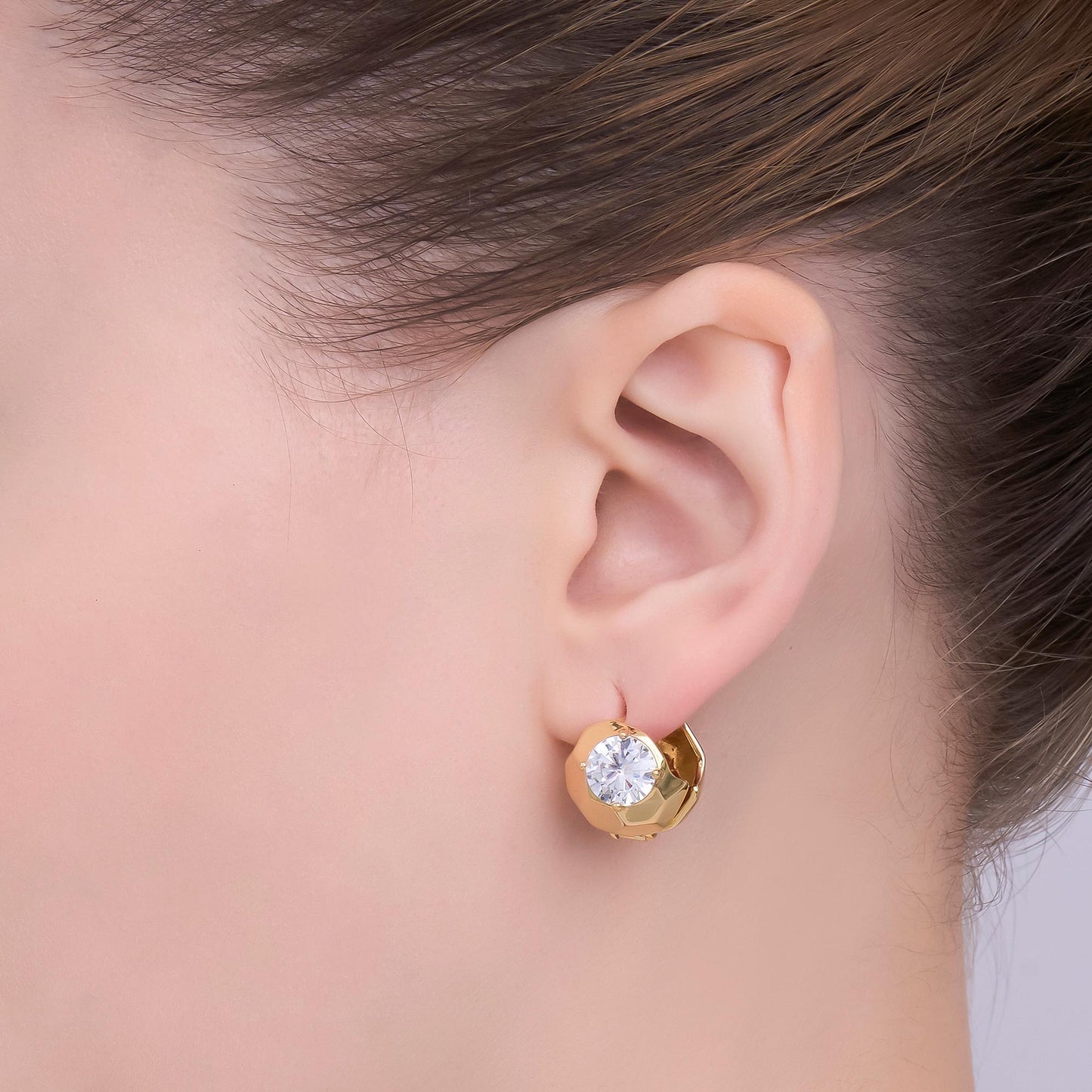 Dainty Micro Pave Evil Eye CZ Stud Earring, Protection Amulet Jewelry Studs for Everyday Wear T-282