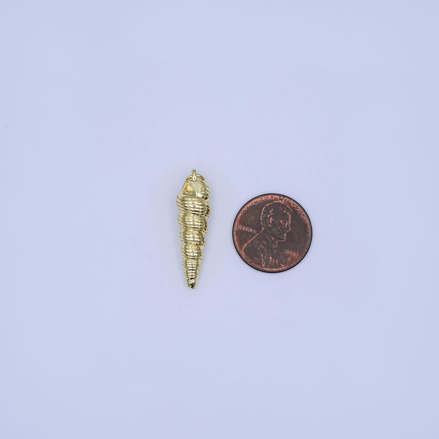 24K Gold Filled Minimalist Conch Sea Shell Charm | M923