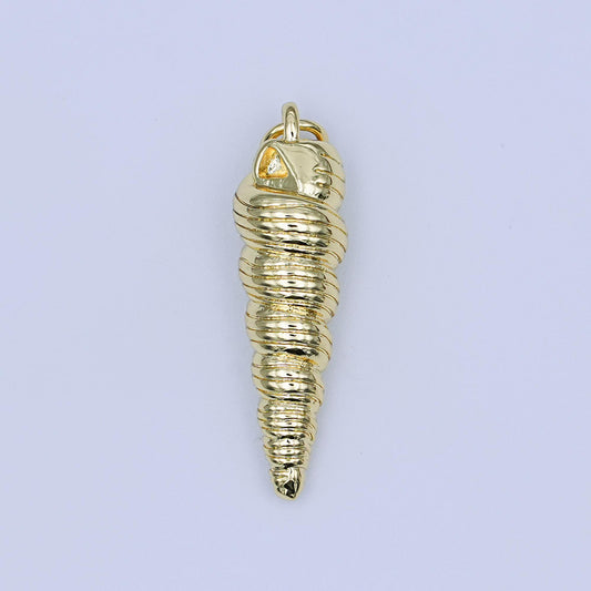 24K Gold Filled Minimalist Conch Sea Shell Charm | M923