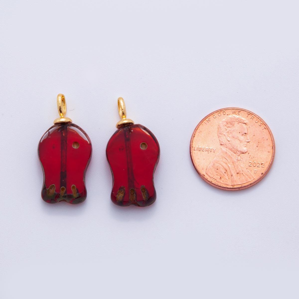 Clear Fish Resin Charms – Gold Accented Fish Drop Charm Fisherman Jewelry Inspired
