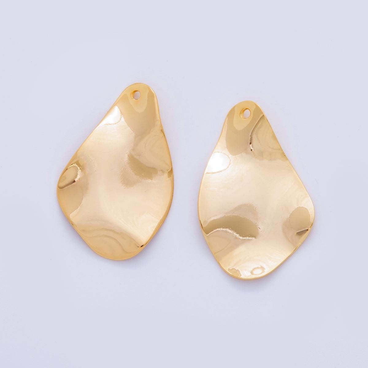 Dainty Gold Molten Abstract Charms Geometric Gold Earring Findings Dangle Charm for Earring Components DIY Jewelry Making Z-1173
